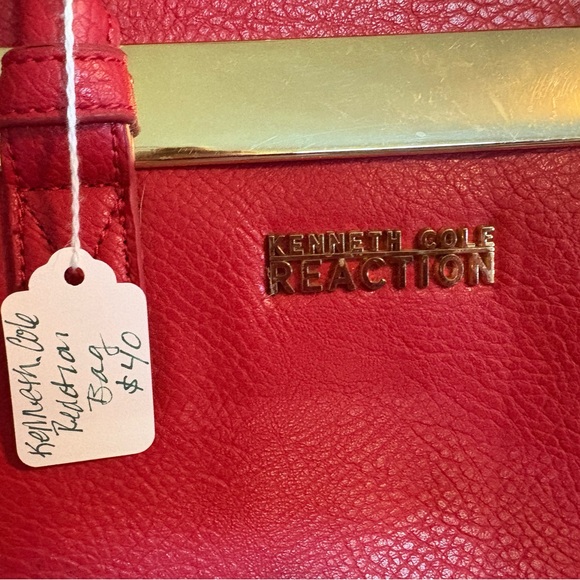 Kenneth Cole Reaction Bold Red Satchel - Picture 2 of 7
